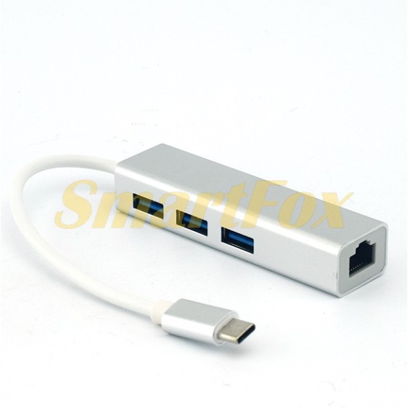 Адаптер Type-C/LAN (со шнуром) + 3Port USB