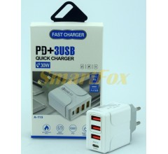 СЗУ CHARGER A-115 3USB+PD 30W
