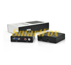 Активний конвертер HDMI (input) на VGA(output) + Audio Adapter, Black, 4K/2K
