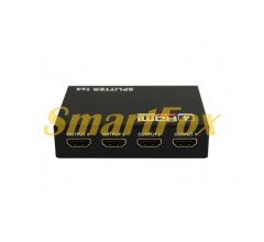 Активний HDMI сплітер 1=&gt;4 порти, 4K, 2K, 3D, 1080Р, 1,4 версія, DC5V/2A