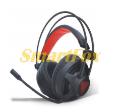 Навушники накладні з мікрофоном Fantech HG13, Black, USB підсвічування, Color, ігрові