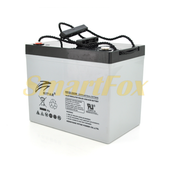 Аккумуляторная батарея AGM HR12280W, Gray Case, 12V 75.0Ah