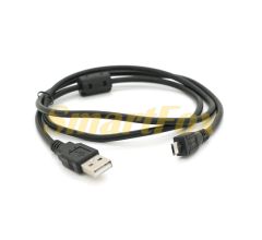 USB кабель (AM / Miсro 5 pin) 1,0 м, 1 ферит, чорний (без упаковки)