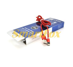 Магнітний кабель USB/MicroUSB PiPo, 1m, 2А, тканинна обплетення, броньований, знімач, Red