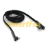 USB кабель PZX V-113, Quick Charge Lightning Cable, 4.0A, Black, довжина 1м, кутовий