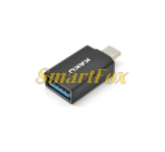 Перехідник iKAKU KSC-533 BEIGE Series USB3.0(AF) OTG => microUSB(M), Black