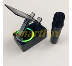 Портативна колонка Bluetooth K-18 підставка/мікрофон/підсвічування