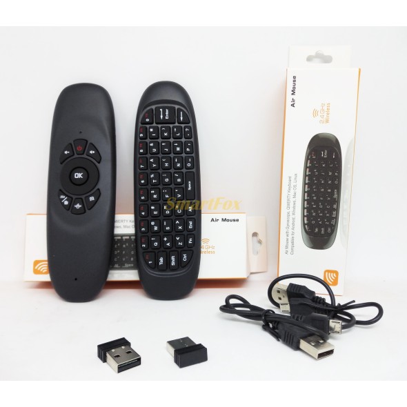Пульт-аэромышь C120 с клавиатурой для Smart TV/PC