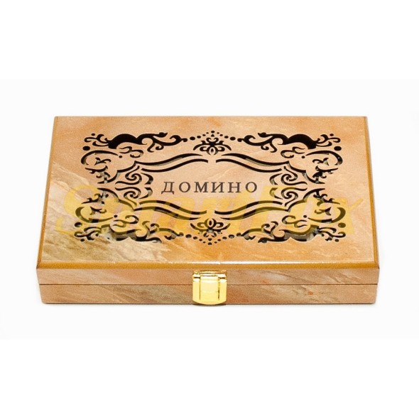 Домино в деревянном подарочном сундучке (20 х 12 см) NS-594