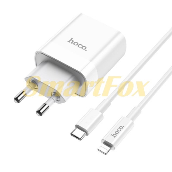 СЗУ USB HOCO C80A Rapido 20W+ кабель TYPE-C/Lightning