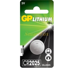 Батарейка GP літієва Lithium Cell CR2025 C5 3V (ціна за 1шт, продаж упаковкою 5шт)