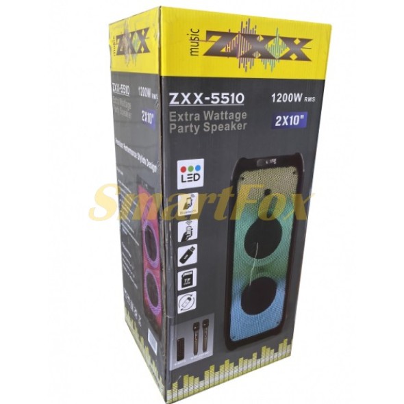 Портативная колонка Bluetooth в виде чемодана ZXX-5510 120Вт 10 дюймов (86х36х34 см) USB/SD/FM/BT/2M