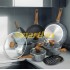 Набор посуды Kamille из литого алюминия 12 предметов для индукции и газа KM-4440