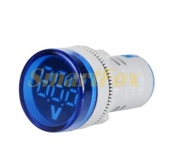 Цифровий вольтметр ST16V, діапазон вимірювань 60-500V, Blue