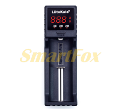 Зарядний пристрій для акумуляторів Liitokala Lii-S1,1 слот, LCD дисплей, підтримує Li-ion, Ni-MH та Ni-Cd AA (R6), ААA (R03), AAAA, С (R14)
