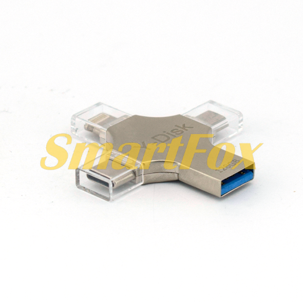 Флеш память 3 в 1 128 Gb Micro USB/Lightning/TYPE-C