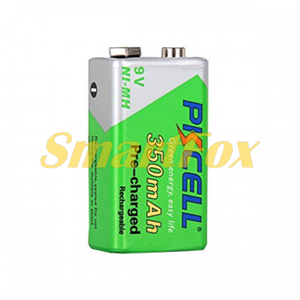 Акумулятор PKCELL 9V/350mAh, крона, NiMH Rechargeable Battery, 1 штука в блістері