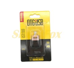 MC Перехідник Remax OTG USB to Micro Gold