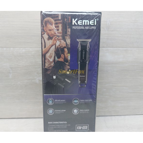 Машинка для стрижки KEMEI KM-659 (беспроводная)