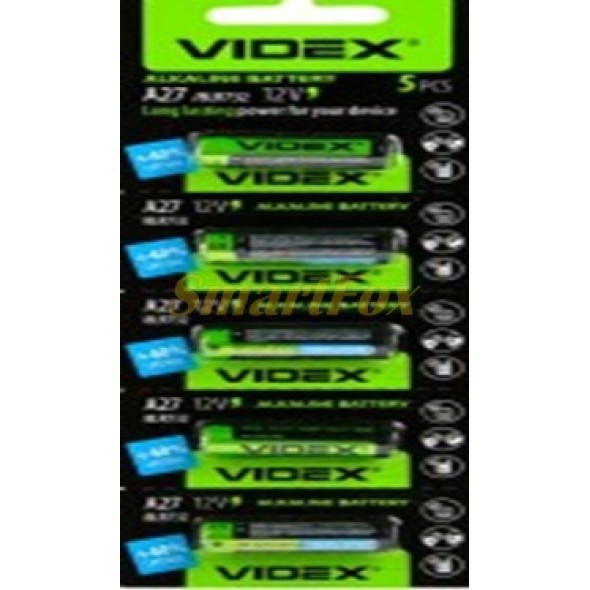 Батарейка VIDEX ALKALINE 12V 27A/8LR732 (цена за 1шт, продажа упаковкой 5шт)