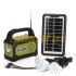 Портативная солнечная станция GD-8073 овещение+ 3 лампочки+радио+power bank
