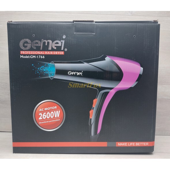 Фен для волосся Gemei GM-1766 2600Вт