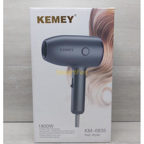 Фен для волос Kemei KM-6835 1800Вт