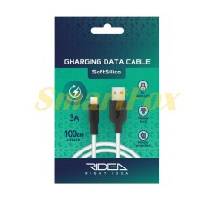 USB кабель Ridea RC-M114 Soft Silicone Micro 3A