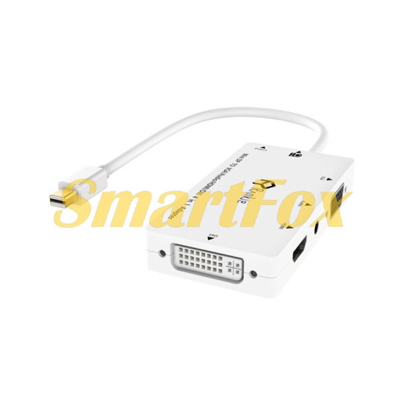 Конвертер R-1133A mini DisplayPort adapter 4 in 1 DVI+HDMI+VGA+3.5mm