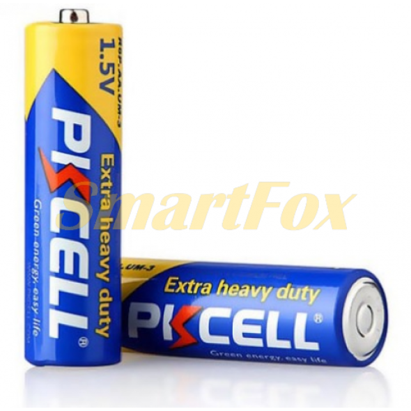 Батарейка сольова PKCELL 1.5V AA/R6, 4 штуки упаковці (ціна за упаковку)
