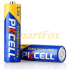 Батарейка сольова PKCELL 1.5V AA/R6, 4 штуки упаковці (ціна за упаковку)