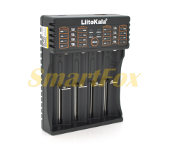 Зарядний пристрій для акумуляторів Liitokala lii-402, 4 слоти, LCD дисплей, підтримує Li-ion, Ni-MH та Ni-Cd AA (R6), ААA (R03), AAAA, С (R14)