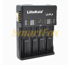 Зарядний пристрій для акумуляторів Liitokala Lii-PL4, 4 слоти, LED індикація, підтримує Li-ion, Ni-MH та Ni-Cd AA (R6), ААA (R03), AAAA, С (R14)