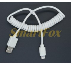 USB кабель пружина Lightning (без упаковки)