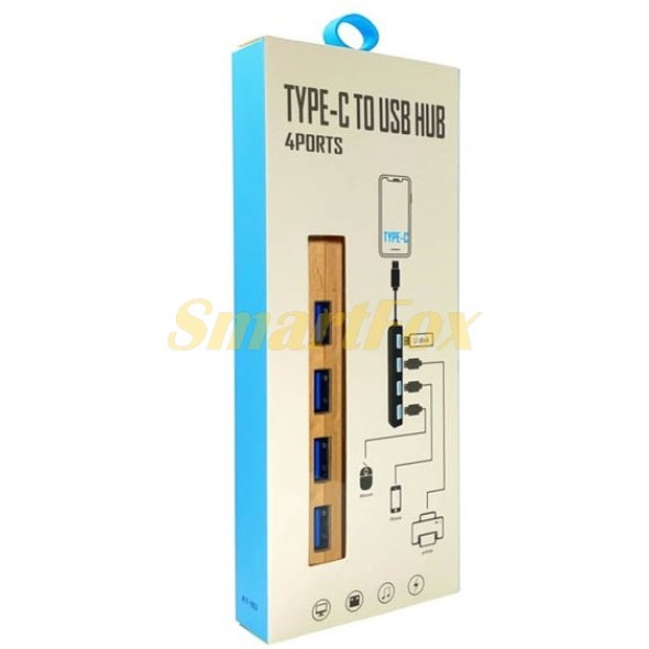 Хаб Type-C 4ports USB KY-163