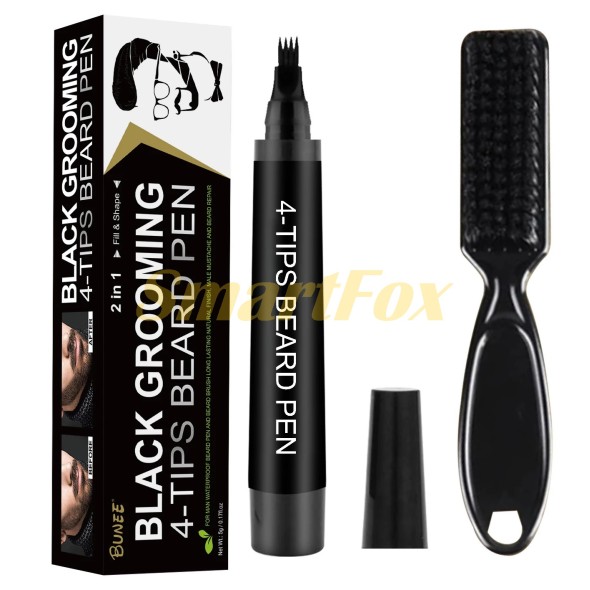 Black grooming 4-tips beard pen тример олівець для бороди