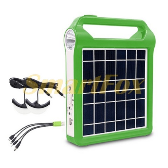 Портативная солнечная станция Easy power EP-038А овещение+ 2 лампочки+power bank