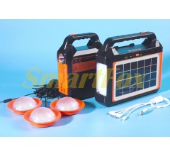 Портативна сонячна станція Easy power EP-0198 освітлення+блютуз+радіо+USB MP3+power bank+лампочки