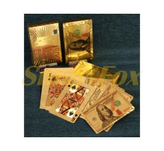 Карты пластик золото (Доллар - Евро) NS-578