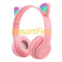 Бездротові навушники Bluetooth ВУШКИ P47M LED (Рожевий) - Фото №1