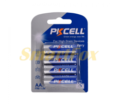 Батарейка літієва PKCELL LiFe 1.5V AA/FR6, 4 шт у блістері, ціна за блістер