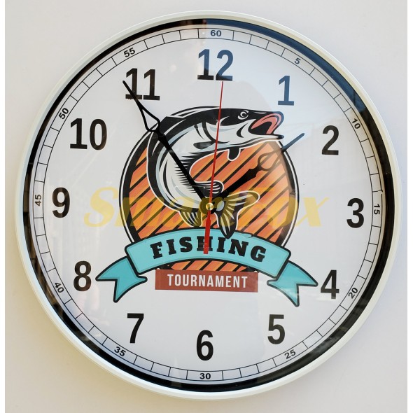 Часы настенные Рыбацкая тематика 1 29см t3 (ожидание 1-2 дня)