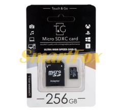 Карта памяти T&G MicroSDXC 256gb UHS-3 10 Class & Adapter