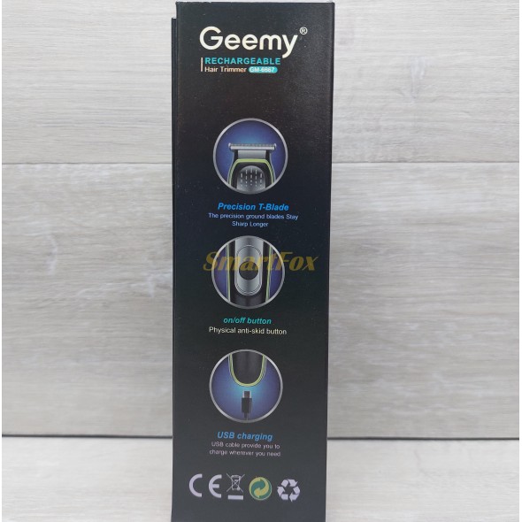 Машинка для стрижки Geemy GM-6667 USB (бездротова)