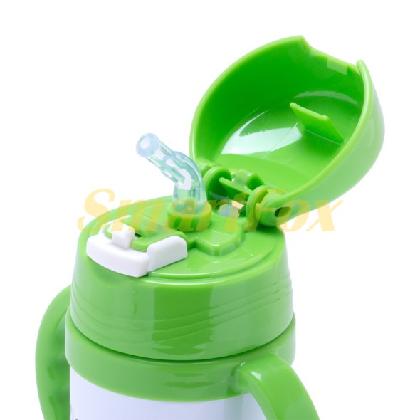 Термопляшка дитяча Kamille Зелений 350мл із нержавіючої сталі KM-2085