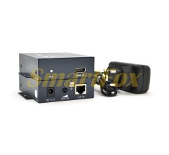 Одноканальний активний подовжувач HDMI сигналу UTP кабелю. Дальність передачі: до 100 метрів, cat5e/cat6e 1080P/3D (96*76*28) x2