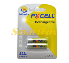 Аккумулятор PKCELL 1.2V  AAA 600mAh NiMH Rechargeable Battery, 2 штуки в блистере цена за блистер