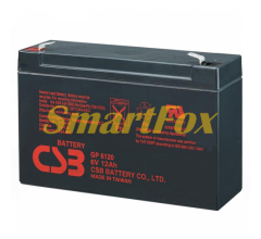 Акумуляторна батарея CSB GP6120, 6V 12Ah (150 x 50 x 95)