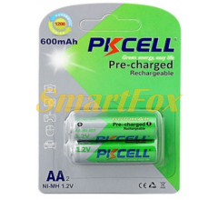 Аккумулятор PKCELL 1.2V  AA 600mAh NiMH Already Charged, 2 штуки в блистере цена за блистер