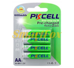 Аккумулятор PKCELL 1.2V  AA 600mAh NiMH Already Charged, 4 штуки в блистере цена за блистер